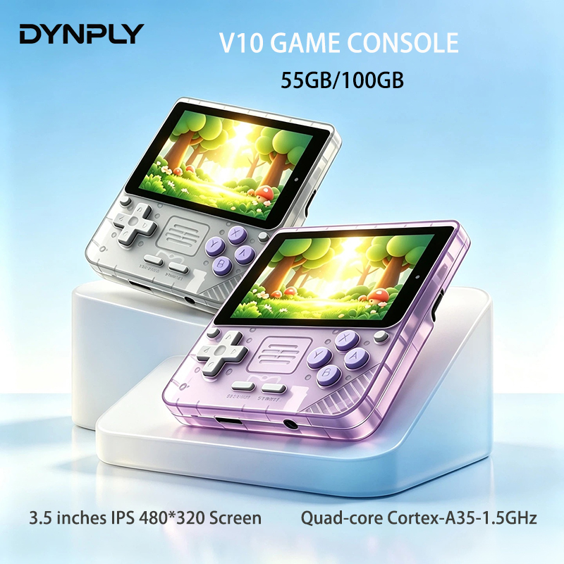 Retro Gaming N64 - POWKIDDY V10 3.5인치 IPS Oca Hd