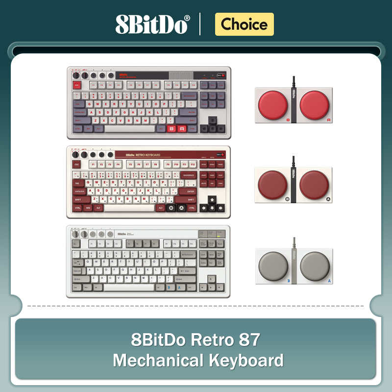 Retro Gaming For Windows - 8Bitdo 레트로 기계식 키보드, Bluetooth/2.4G/USB-C 핫