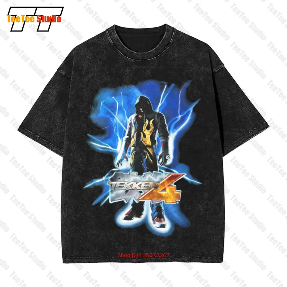 Retro Gaming T Shirts - 빈티지 철권 4 나무코 프로모션 아케이드