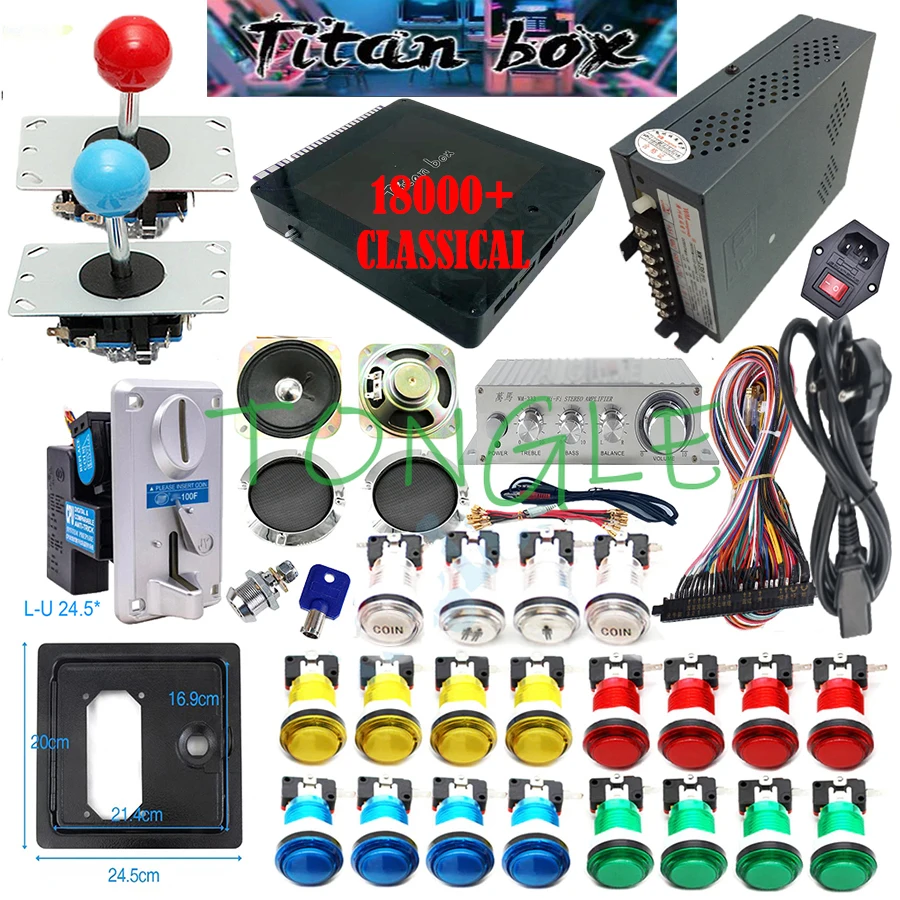 Arcade Button Kit - 타이탄 박스 18000 + in 1