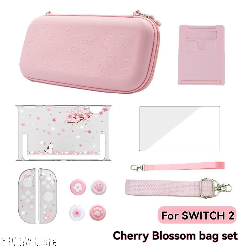 Game Carrying Case - PU 사쿠라 핑크 쉘 휴대용 운반