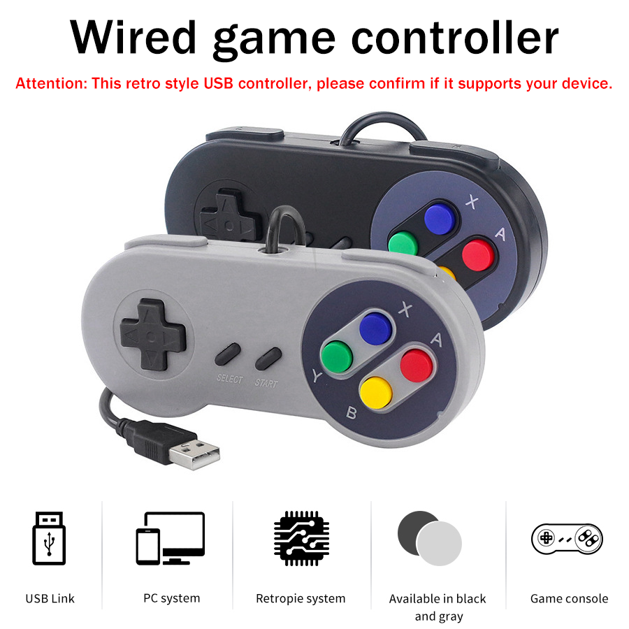 1-2개 SNES USB 컨트롤러 PC Mac용 레트로 - Retro Gaming Raspberry Pi 5 리뷰 및 가격