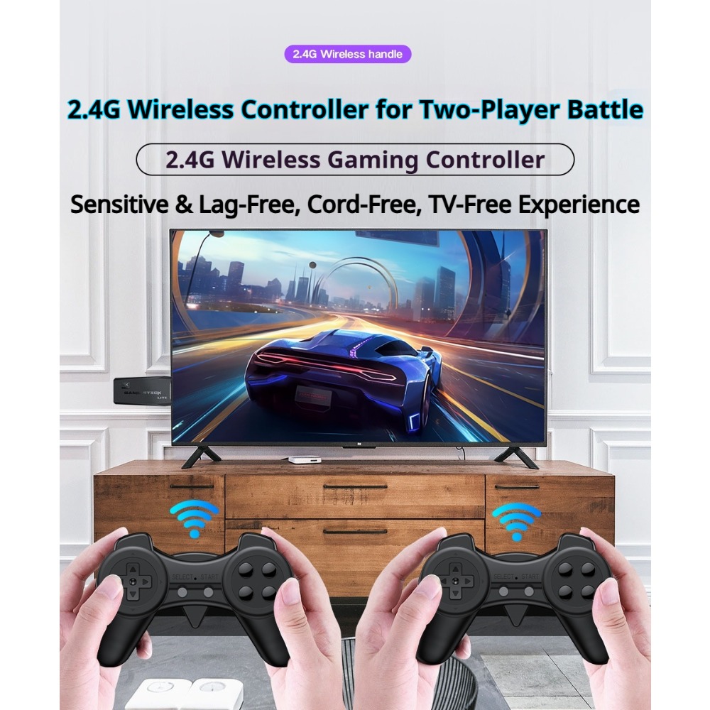 휴대용 4K 레트로 게임 스틱 콘솔, 2개의 무선 컨트 - Retro Gaming Hdmi 리뷰 및 가격