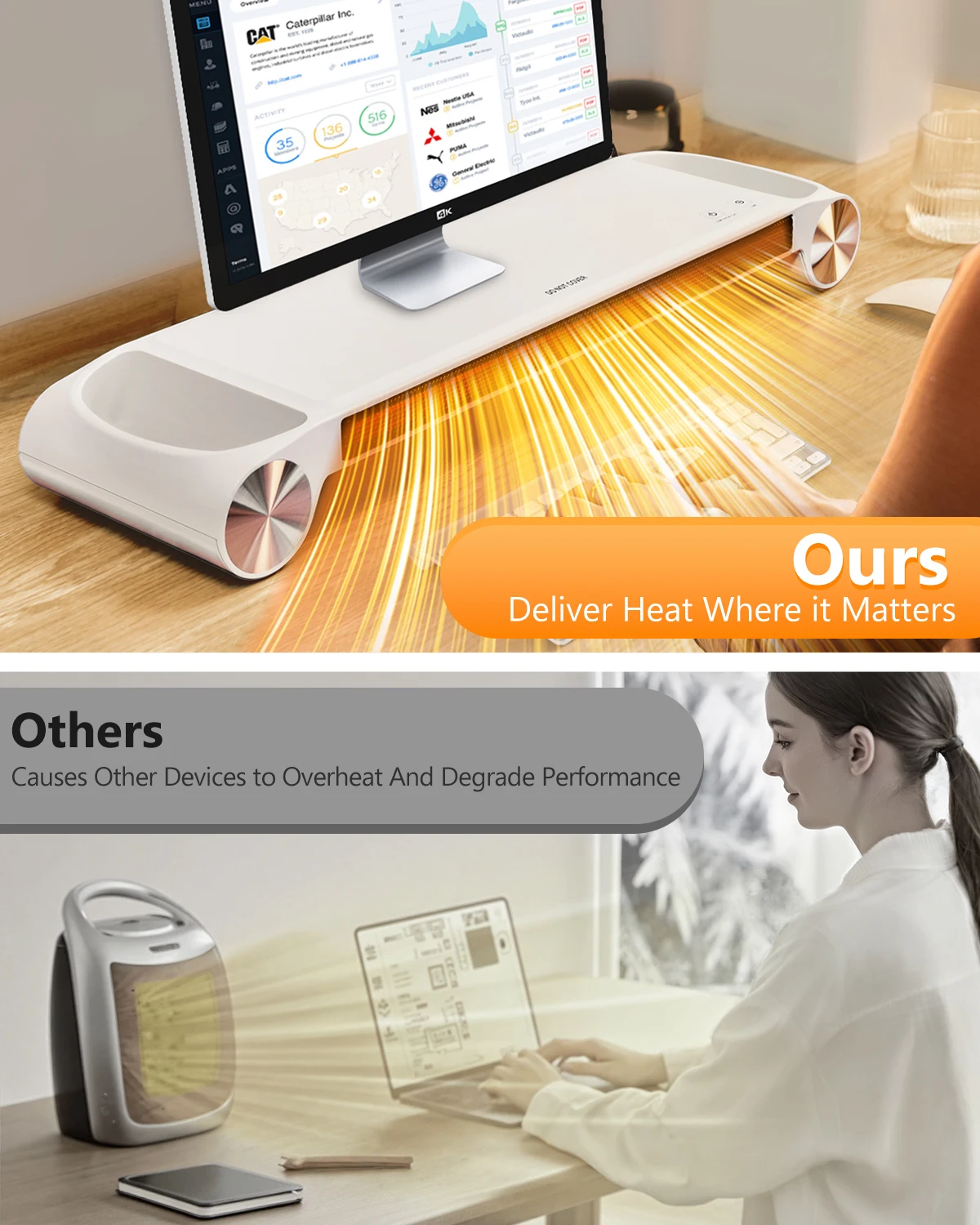이어리 330W 데스크탑 공간 히터 및 모니터 스탠드  - Crt Monitor Stand 리뷰 및 가격