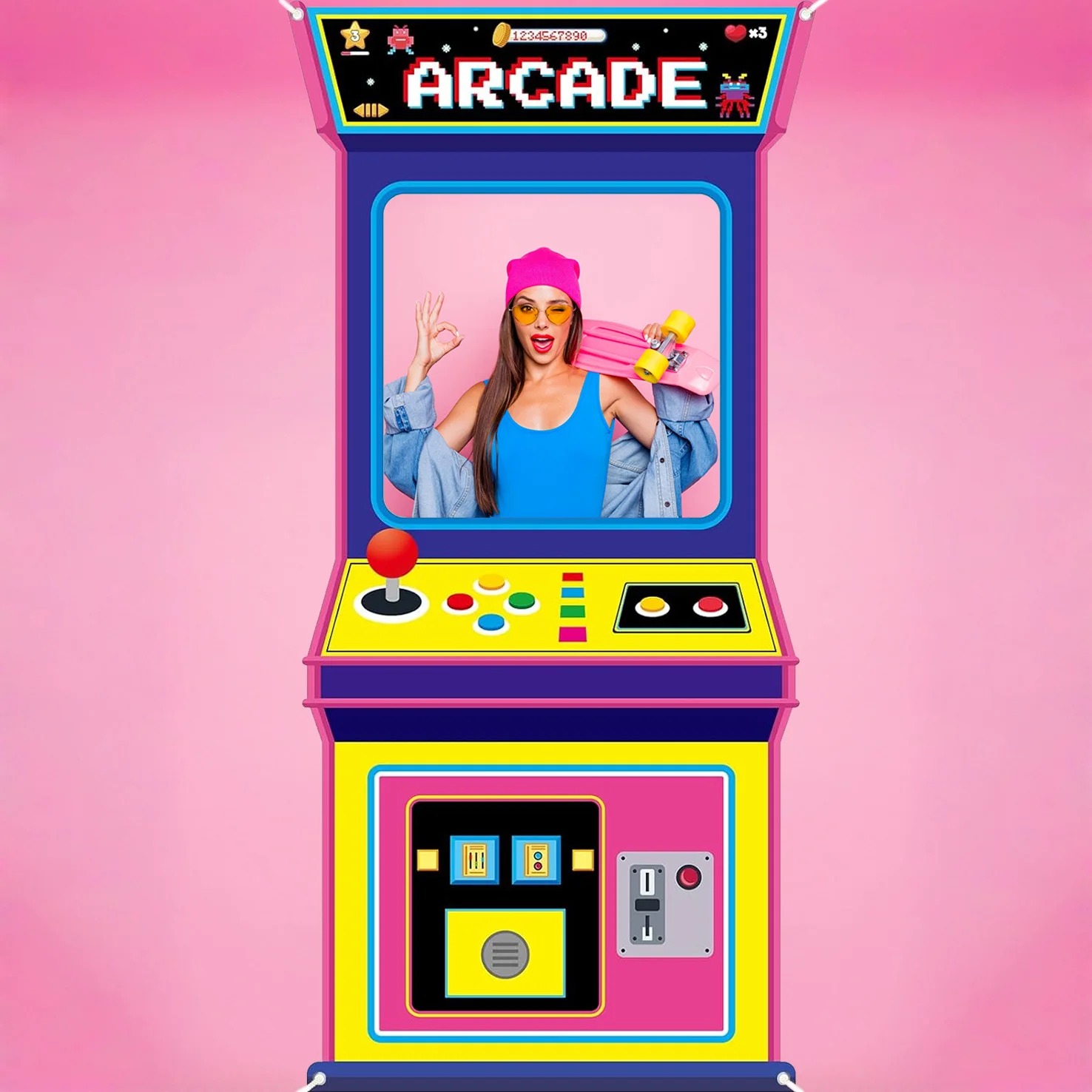 레트로 아케이드 게임기 포토 부스 배경, 80년대 90 - Retro Gaming Cabinet 리뷰 및 가격