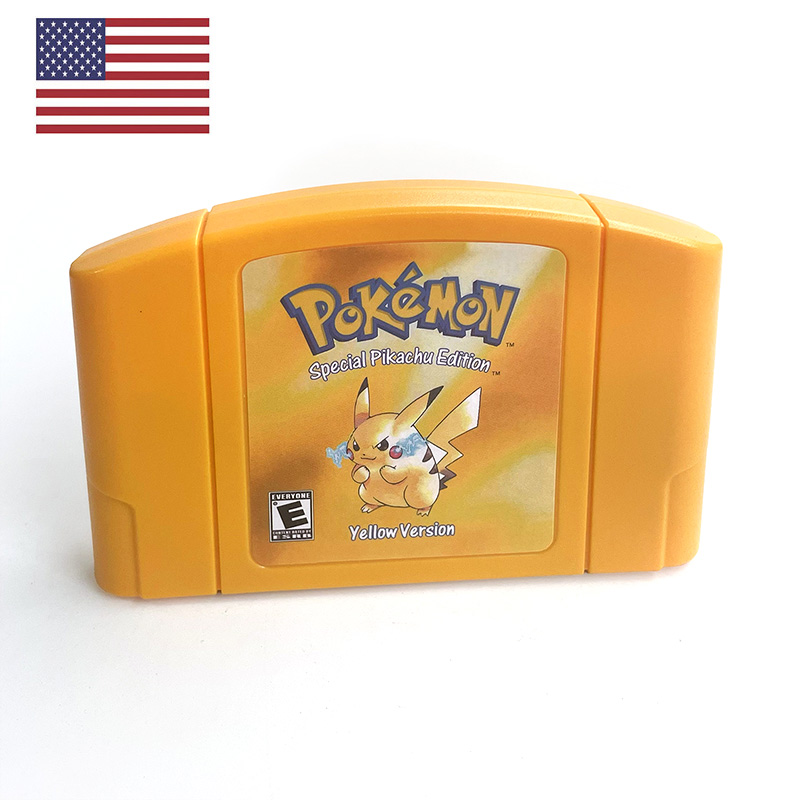 미국 NTSC 버전 영어판 포켓몬 옐로우 N64 레트로 - Retro Gaming N64 리뷰 및 가격