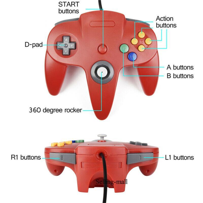 N64 컨트롤러 클래식 USB 유선 원격 게임 패드 게 - Retro Gaming N64 리뷰 및 가격