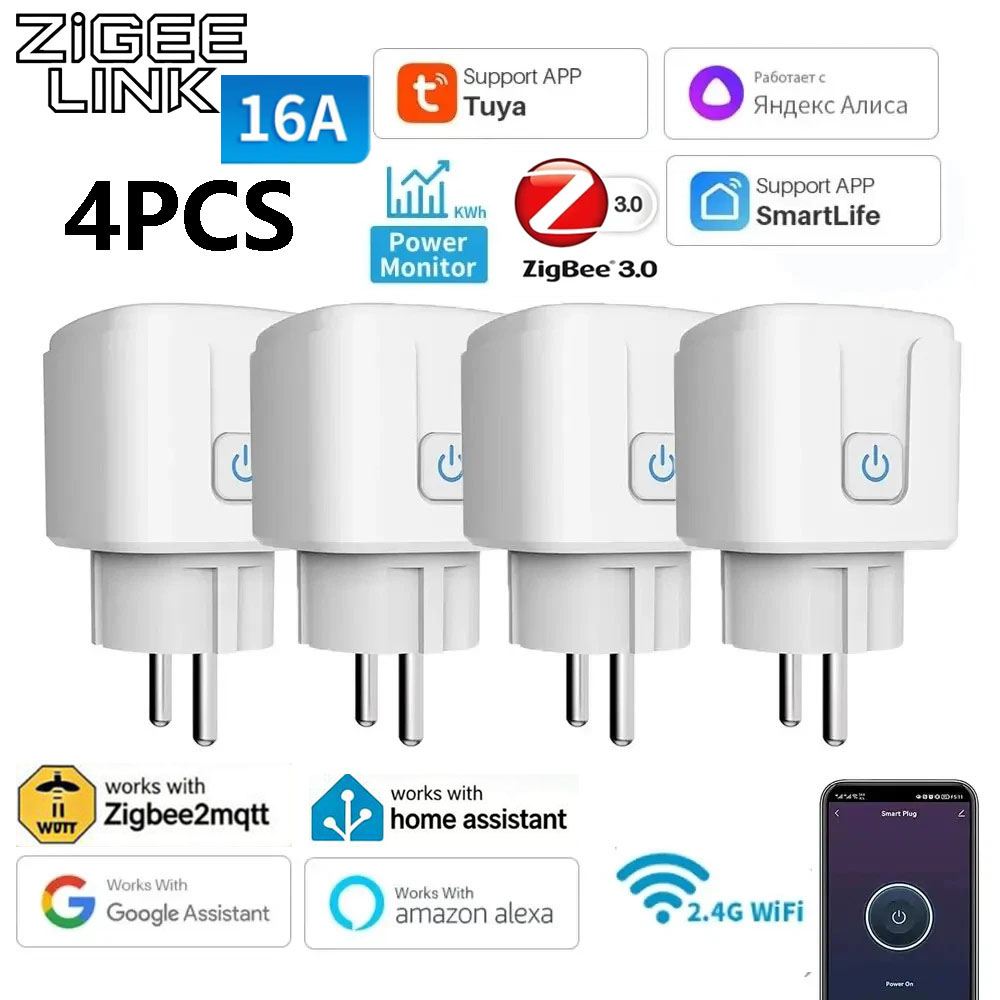 4PCS 스마트 플러그 소켓 WiFi / Zigbee3 - Crt Monitor Stand 리뷰 및 가격