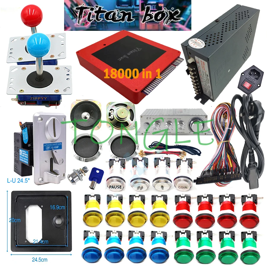 타이탄 박스 18000 + in 1 JAMMA 게임 키 - Arcade Button Kit 리뷰 및 가격