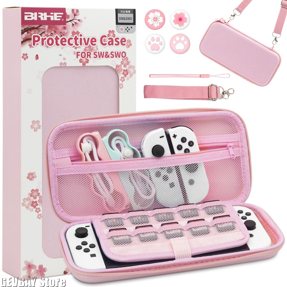 PU 사쿠라 핑크 쉘 휴대용 운반 가방 스위치 OLED - Game Carrying Case 리뷰 및 가격