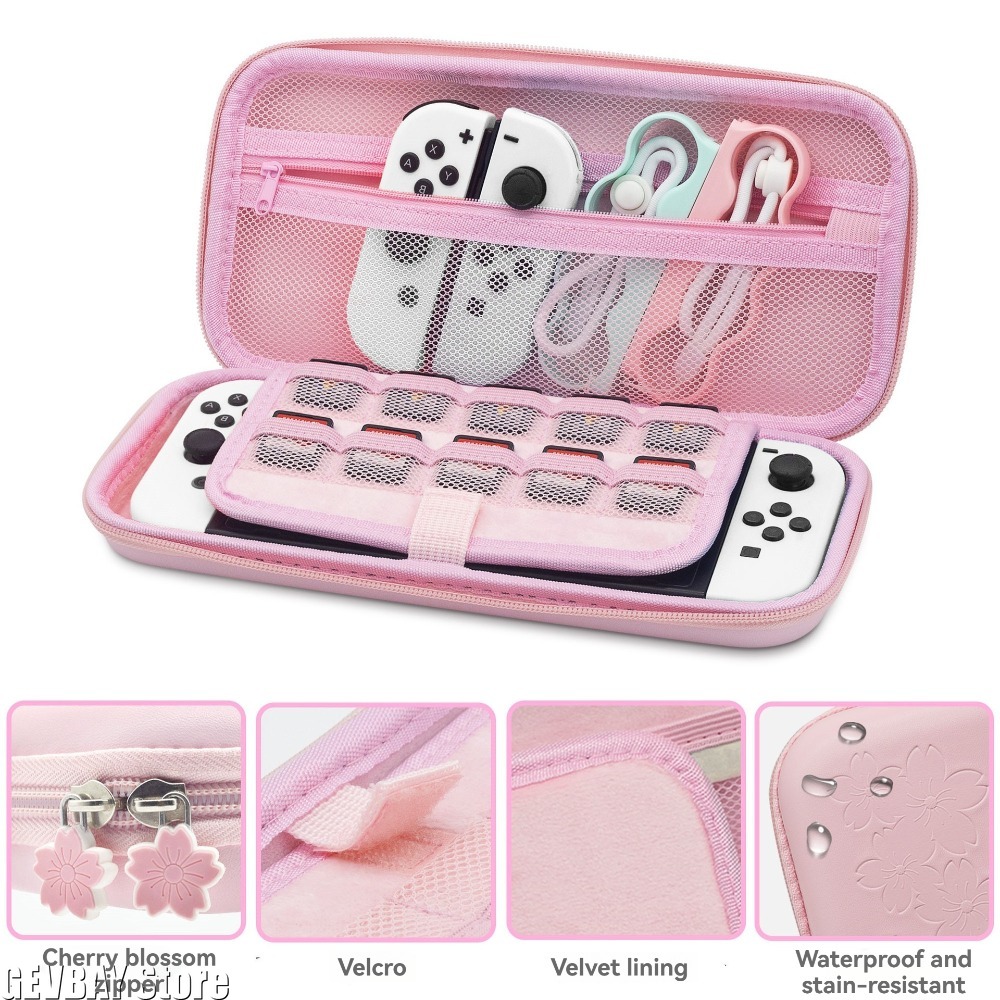 PU 사쿠라 핑크 쉘 휴대용 운반 가방 스위치 OLED - Game Carrying Case 리뷰 및 가격